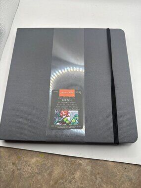 Masters Touch 8"x8" Smooth Bristol Sketchbook 80 Pages Grey Textured Cover Acid-